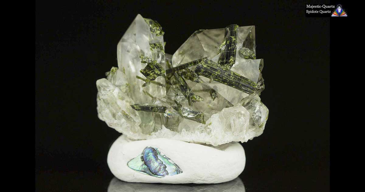 Epidote Quartz Properties and Meaning + Photos | Crystal Information