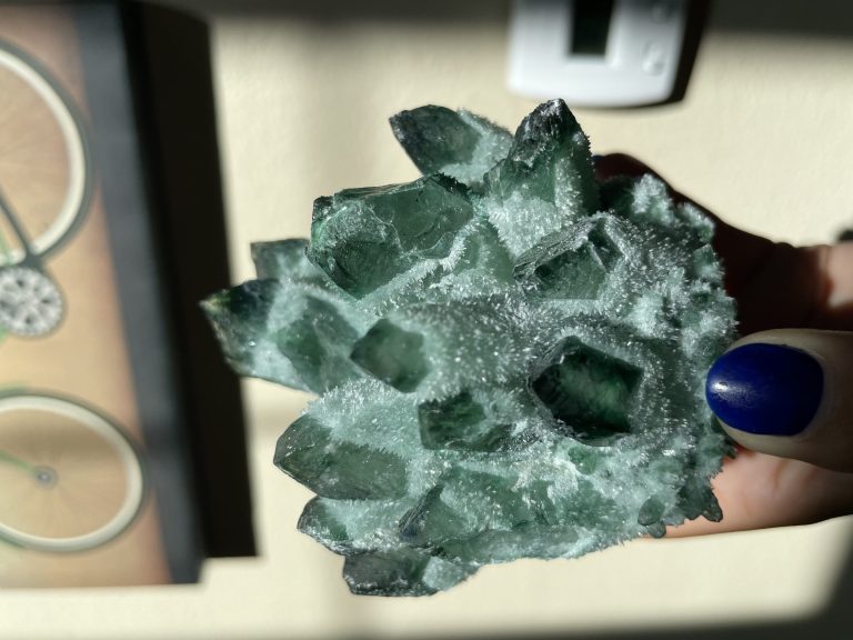 is green phantom quartz natural