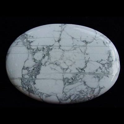 Howlite palm stone