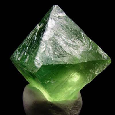 Green Fluorite Octahedron