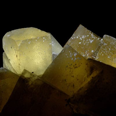 Gold Fluorite Crystals