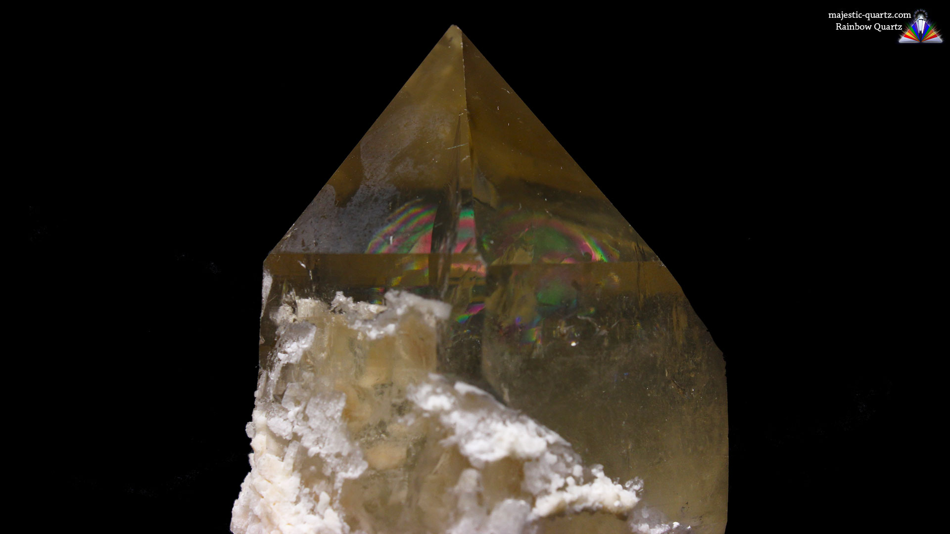 Large Quartz Crystal uncleaned with Internal Rainbows