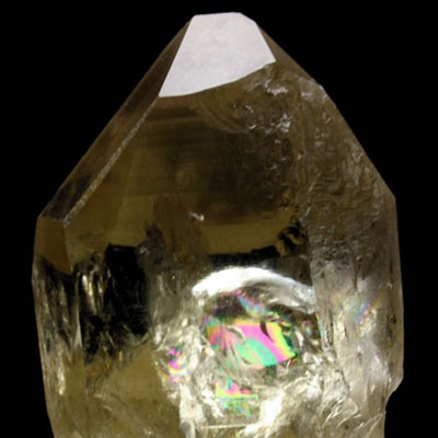 Citrine Rainbow Quartz Crystal