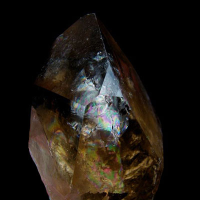 Smoky Citrine Rainbow Quartz Crystal
