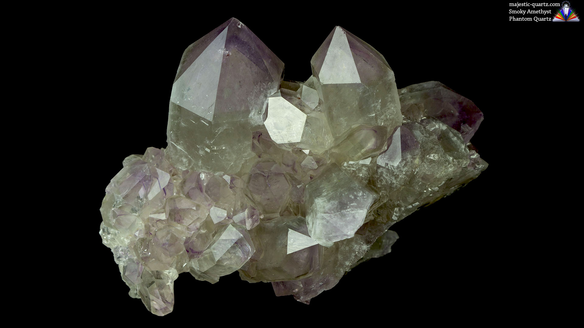 Natural Phantom Quartz Crystal point Healing Mineralien Calcit Bergkristall 
